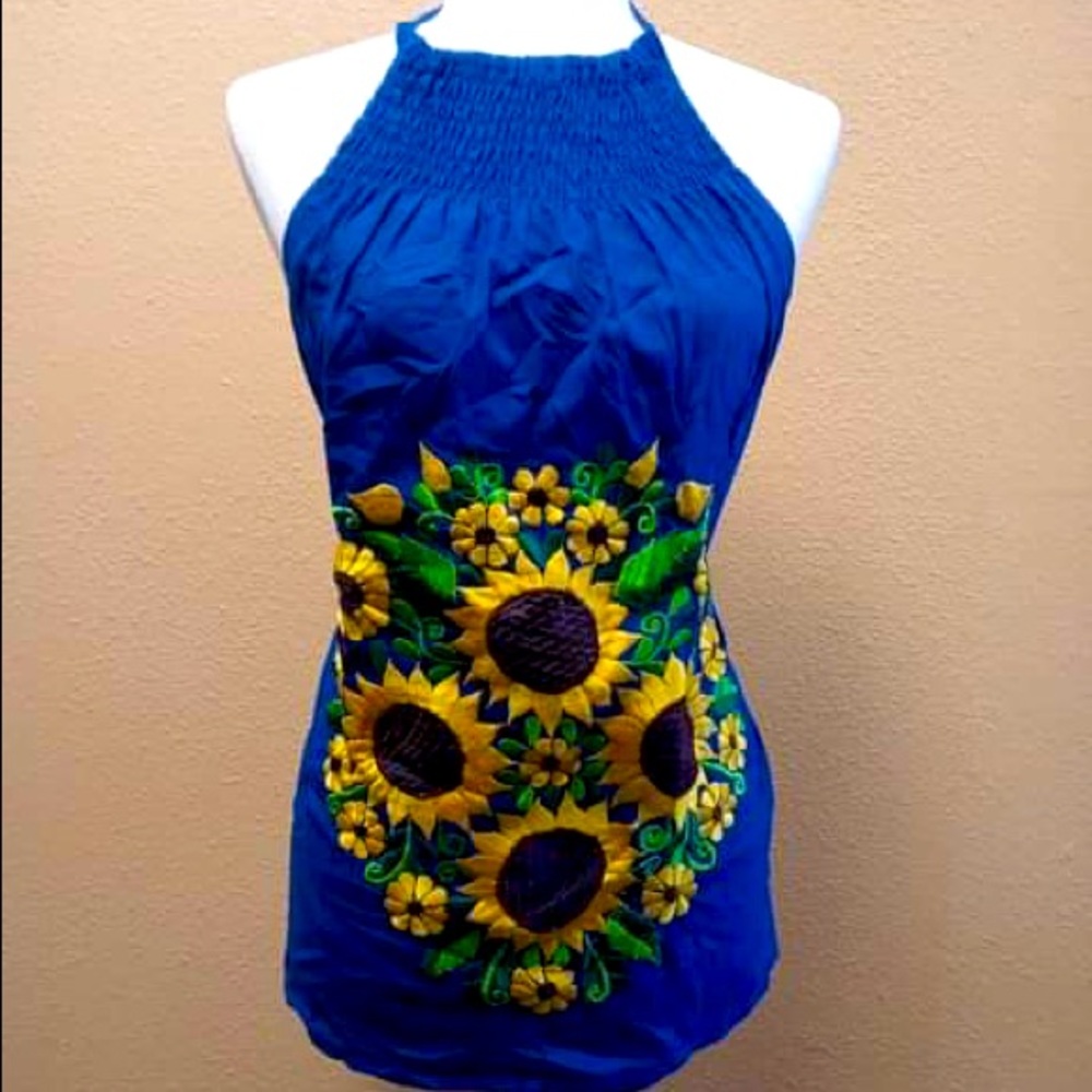 Sunflowers halter top